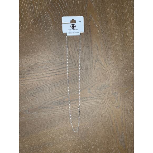 Giani Bernini Jewelry - Giani Bernini Sterling Silver Beaded Chain Necklace 20”